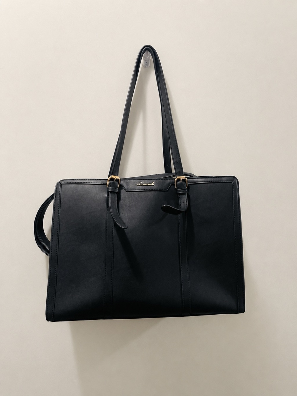 Lovevook laptop Black Tote with Gold Accent Hardware